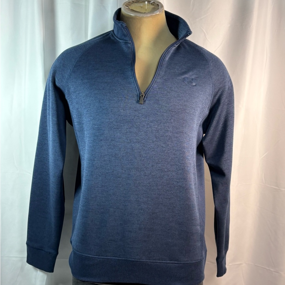 Under Armour Men's Navy Half-Zip Pullover Sweater